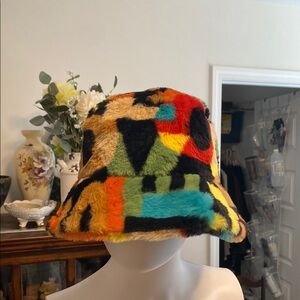 Colorful Abstract Patterned Women's Bucket Hat